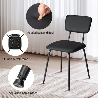 Soft-padded dining chairs