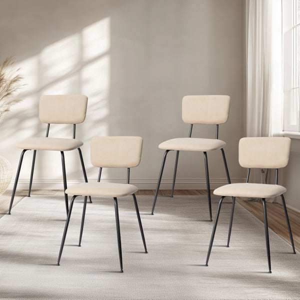 Soft-padded dining chairs
