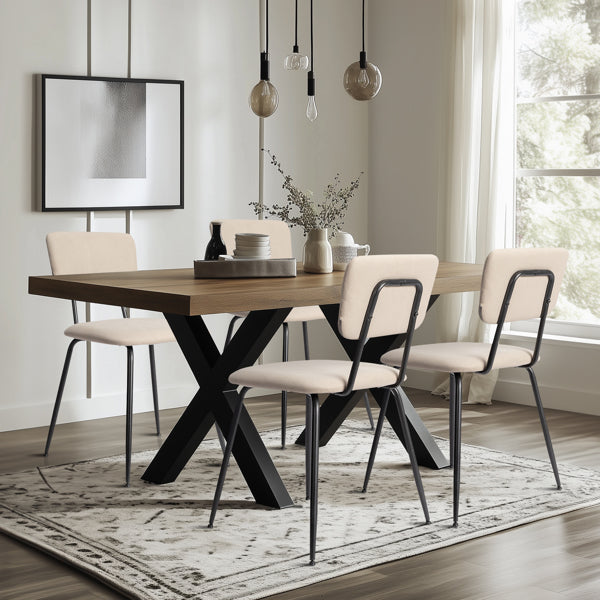 Soft-padded dining chairs