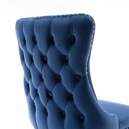 Soft-padded wing-back dining chair