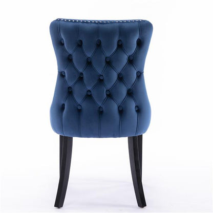 Soft-padded wing-back dining chair