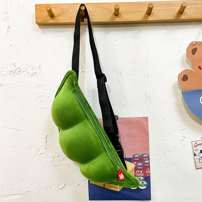 Soft Plush Crossbody Bag with Large Capacity