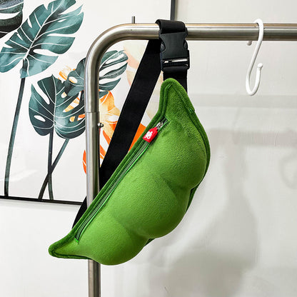 Soft Plush Crossbody Bag with Large Capacity