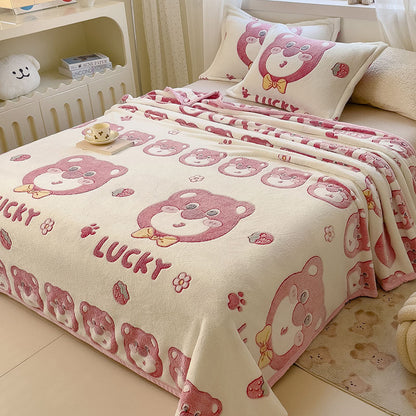 Soft Plush Flannel Throw Blanket