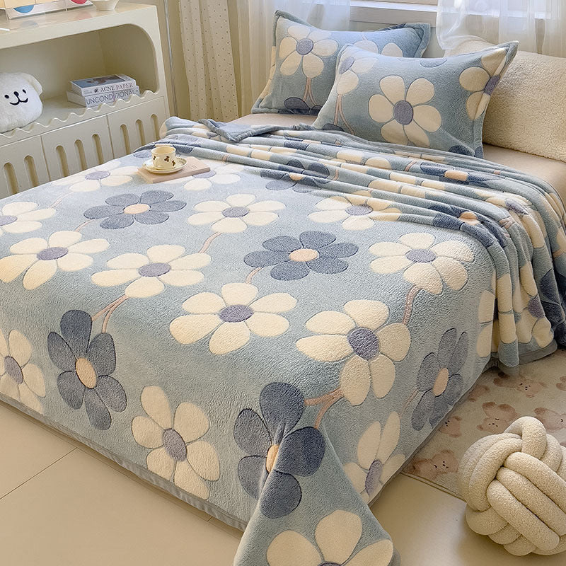 Soft Plush Flannel Throw Blanket