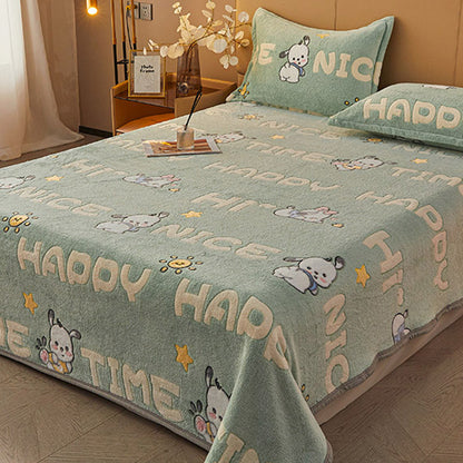 Soft Plush Flannel Throw Blanket