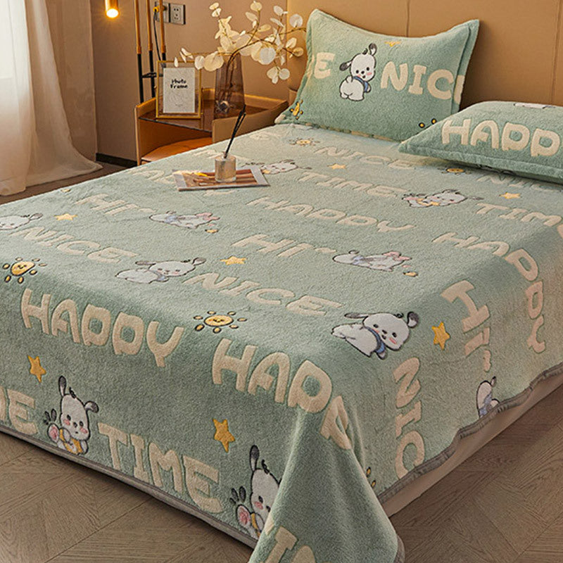 Soft Plush Flannel Throw Blanket
