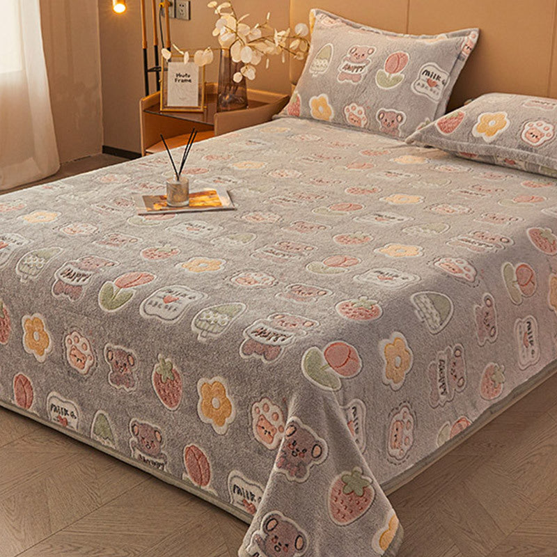 Soft Plush Flannel Throw Blanket