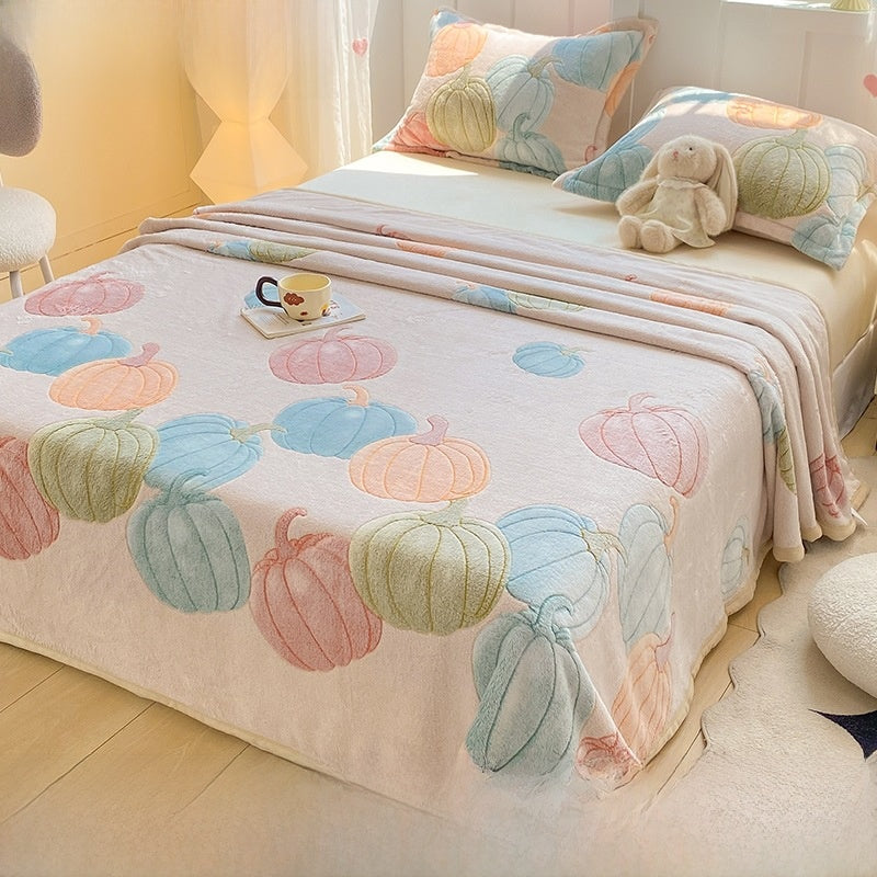 Soft Plush Flannel Throw Blanket