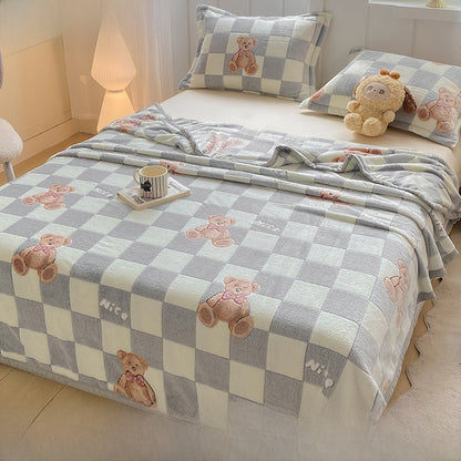 Soft Plush Flannel Throw Blanket