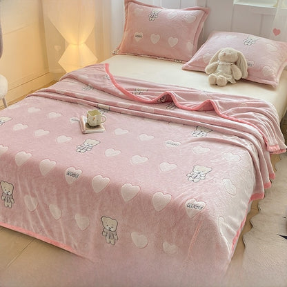 Soft Plush Flannel Throw Blanket