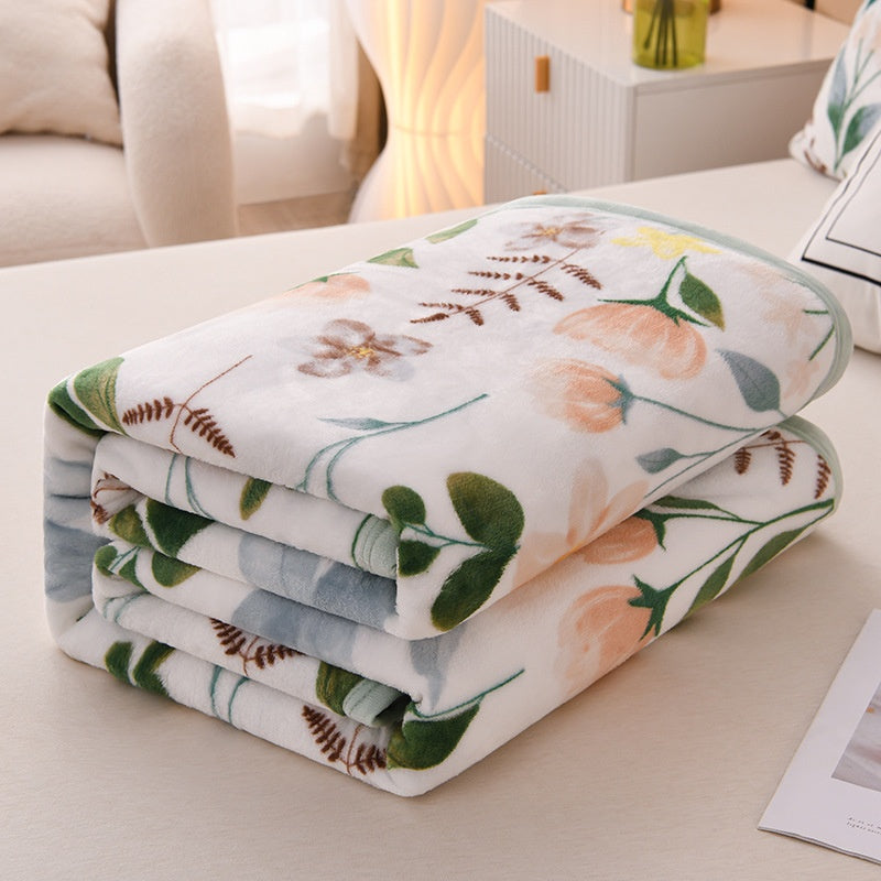 Soft Polyester Flannel Blanket for Home Use