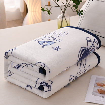 Soft Polyester Flannel Blanket for Home Use