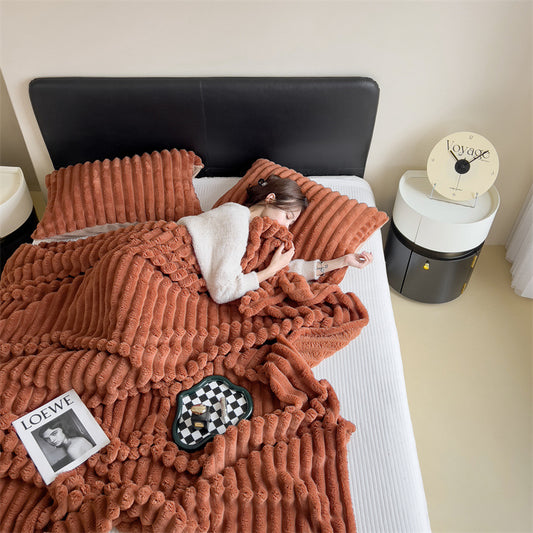 Soft Rabbit Fur Blanket