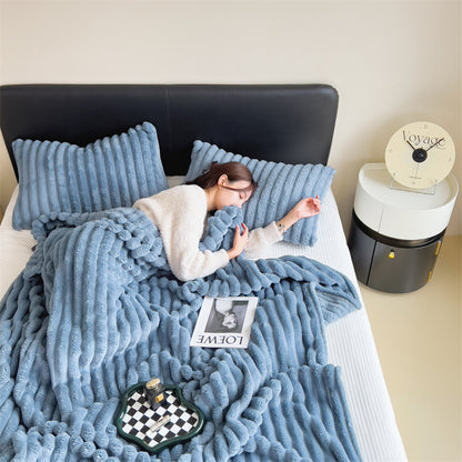 Soft Rabbit Fur Blanket