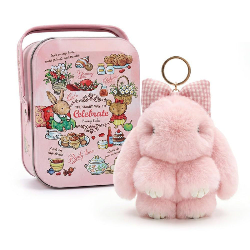 Soft Rabbit Keychain Pendant