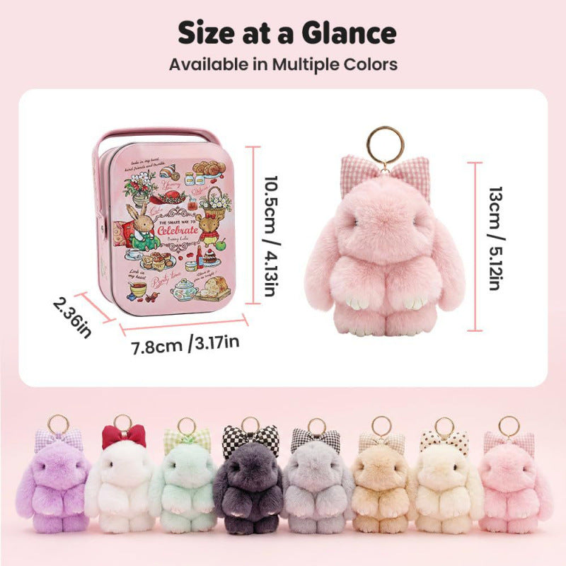 Soft Rabbit Keychain Pendant