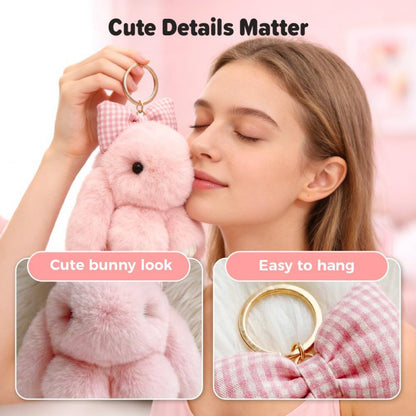 Soft Rabbit Keychain Pendant