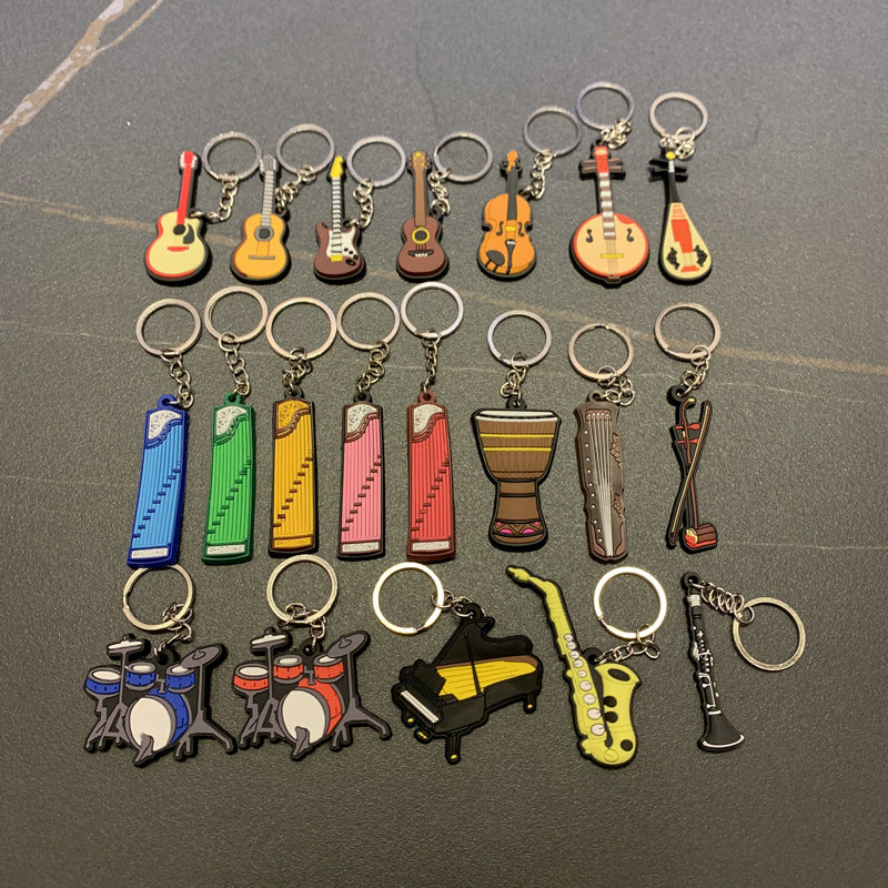 Soft rubber key chain