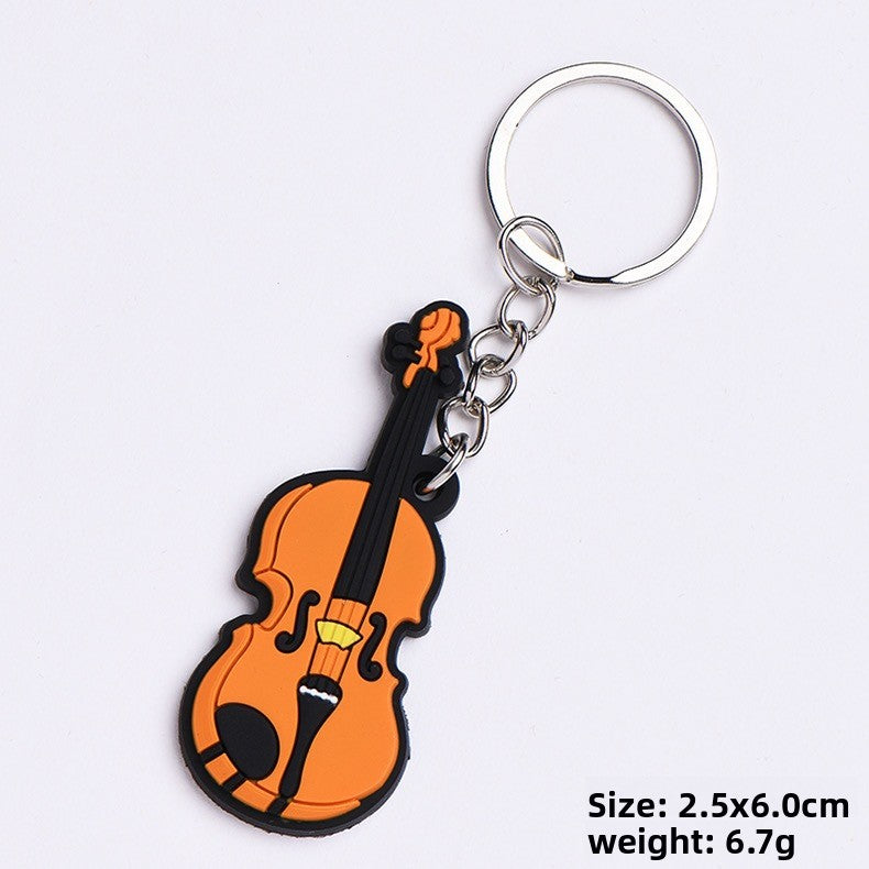 Soft rubber key chain