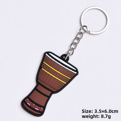 Soft rubber key chain