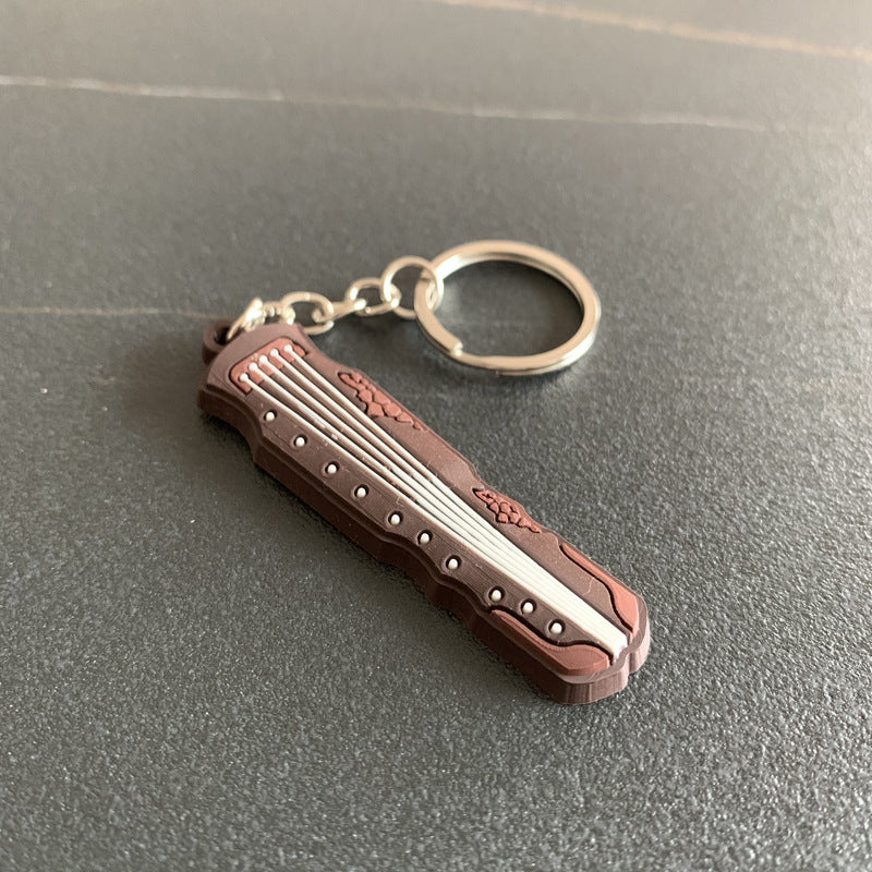 Soft rubber key chain