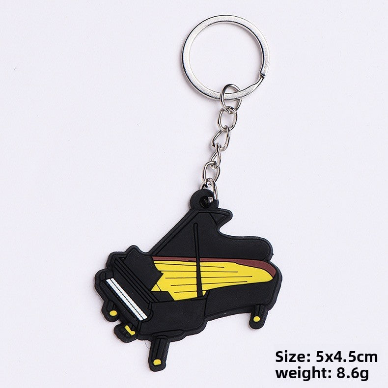 Soft rubber key chain