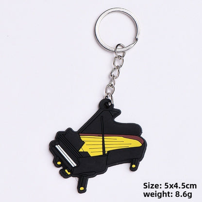 Soft rubber key chain