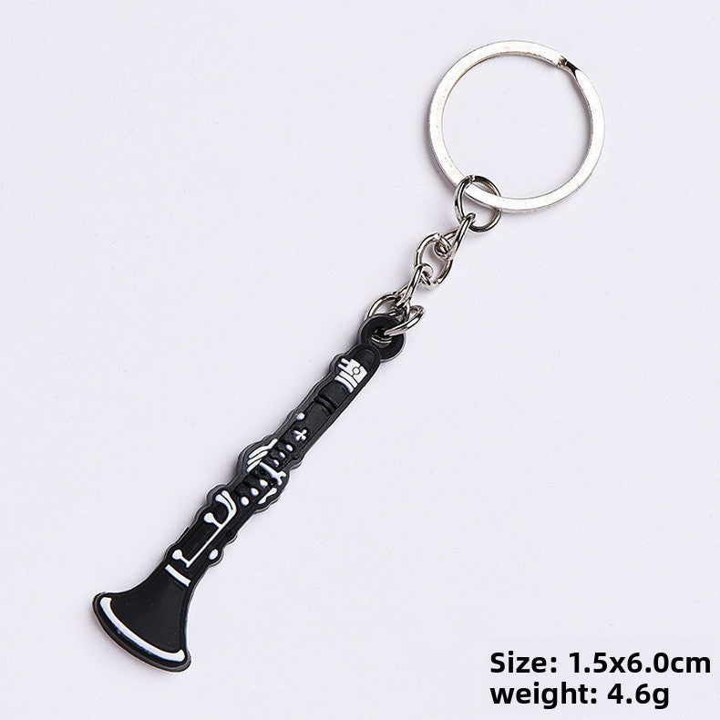 Soft rubber key chain