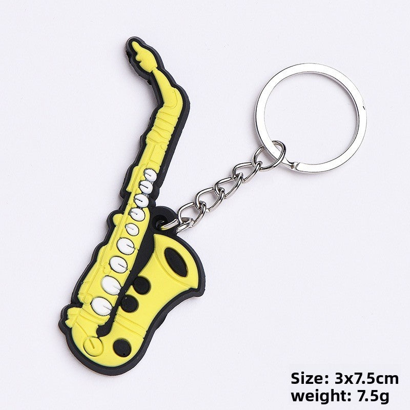 Soft rubber key chain
