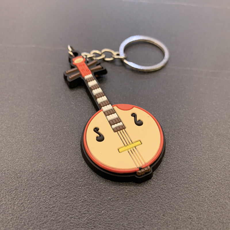 Soft rubber key chain