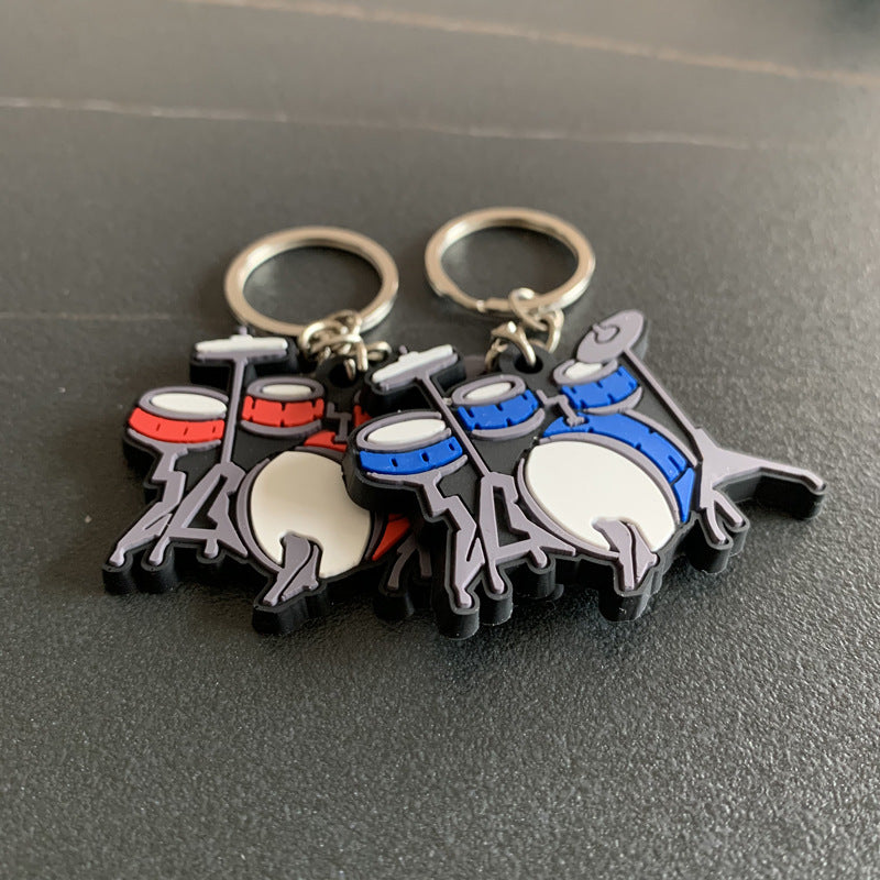 Soft rubber key chain