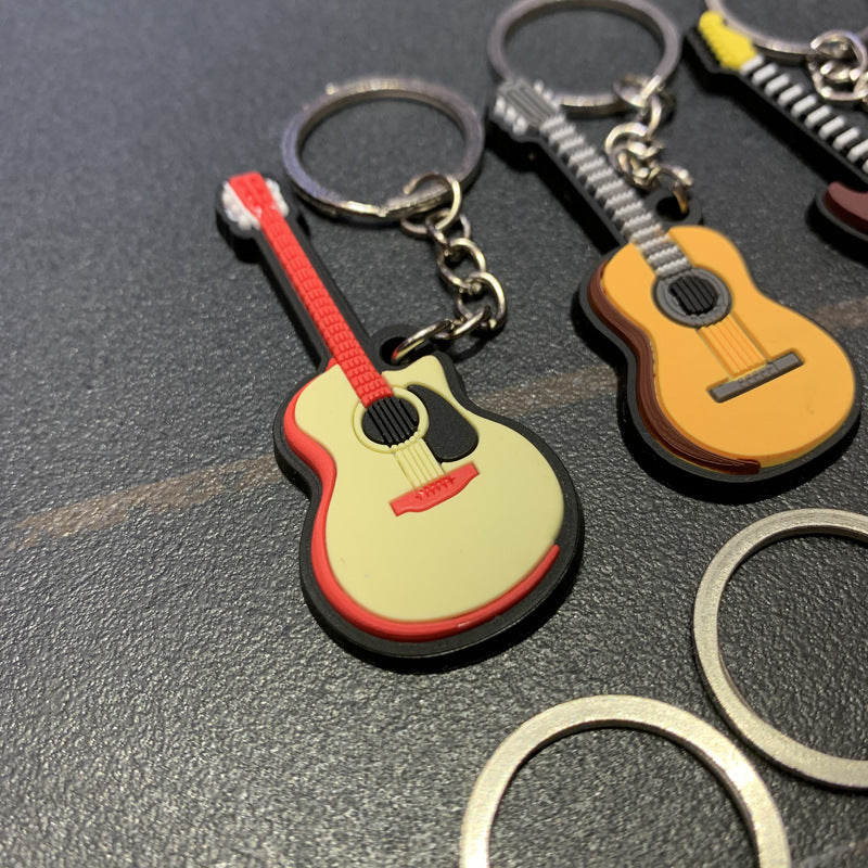 Soft rubber key chain