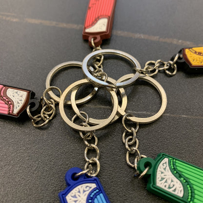 Soft rubber key chain