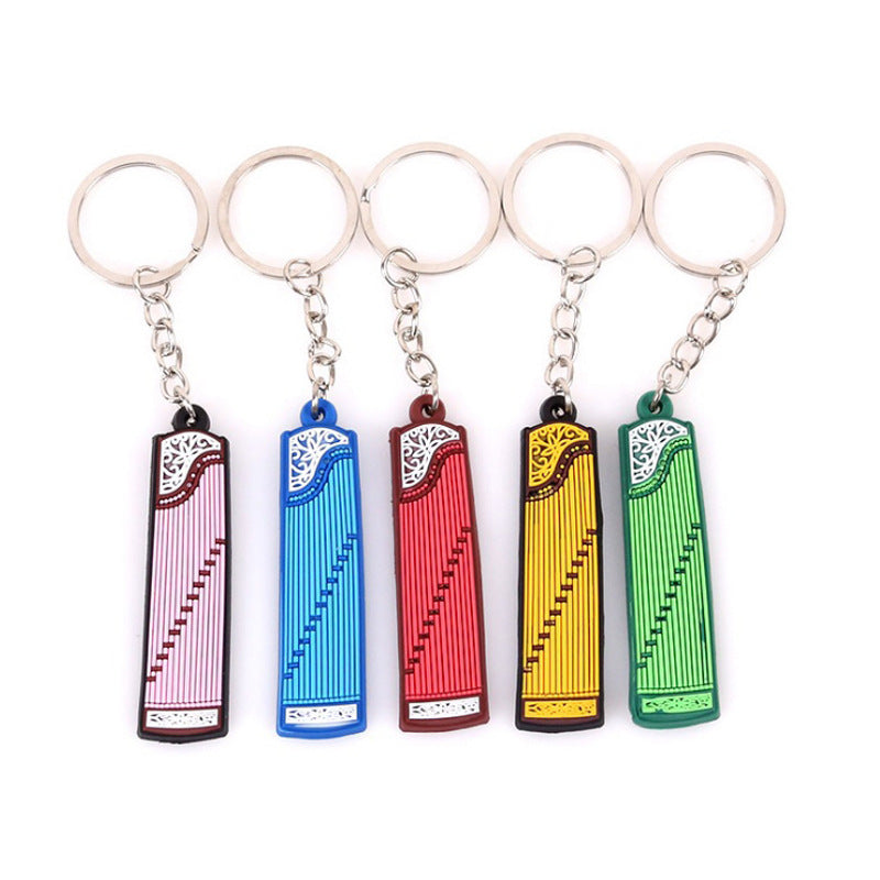Soft rubber key chain