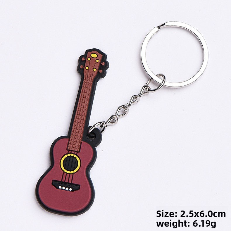 Soft rubber key chain