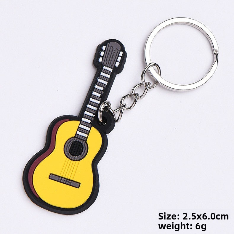 Soft rubber key chain