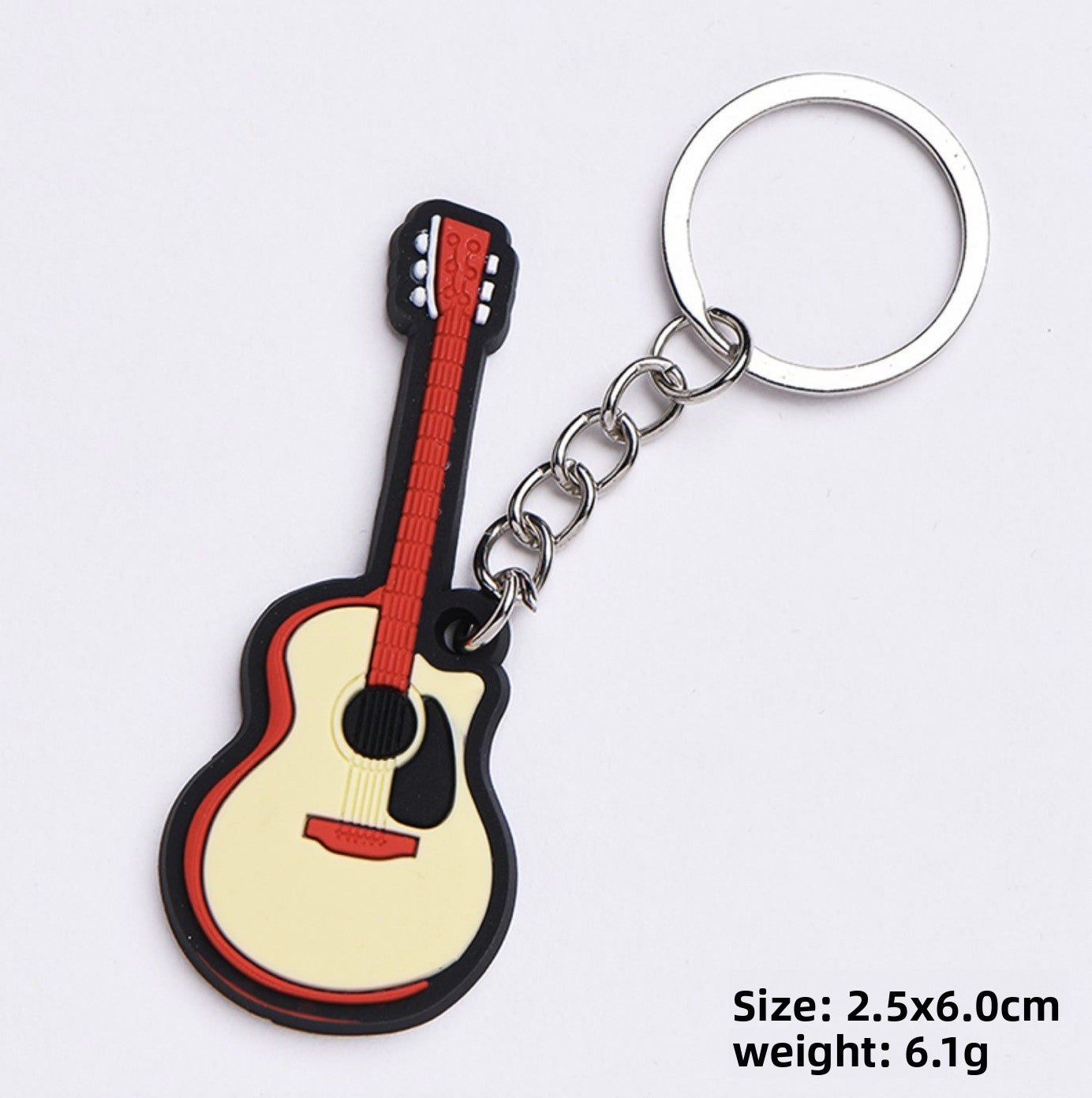 Soft rubber key chain