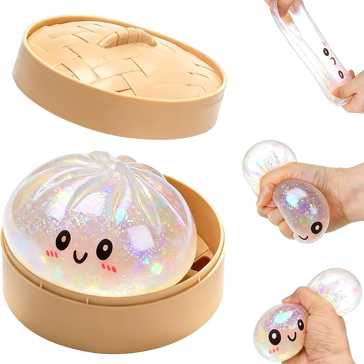 Soft Rubber Squishy Bun Toy