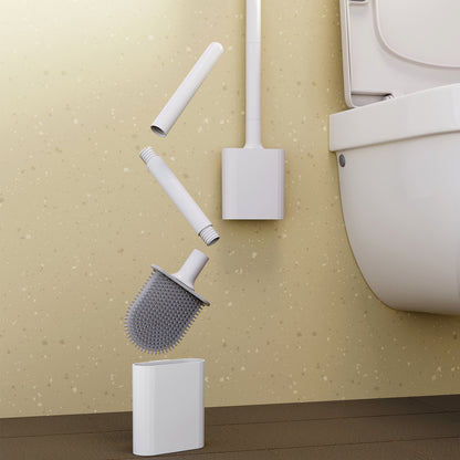 Soft rubber toilet brush