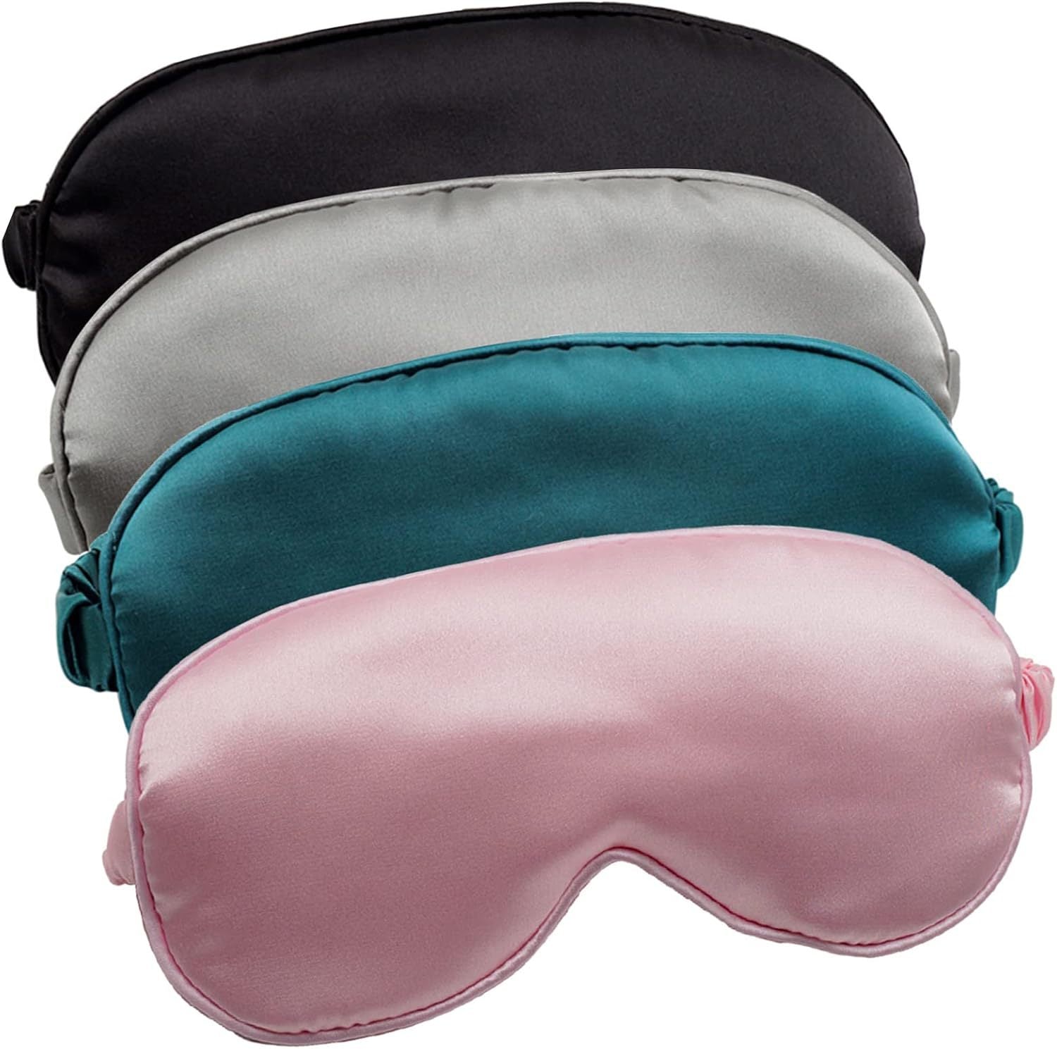 Soft Satin Sleep Eye Mask with Adjustable Band