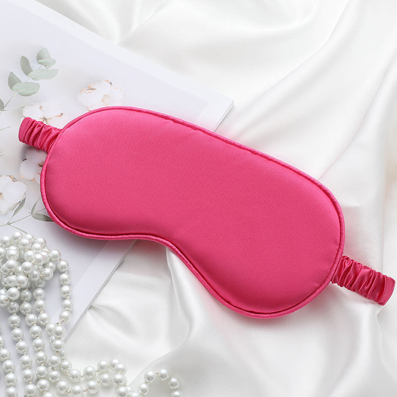 Soft Satin Sleep Eye Mask with Adjustable Band
