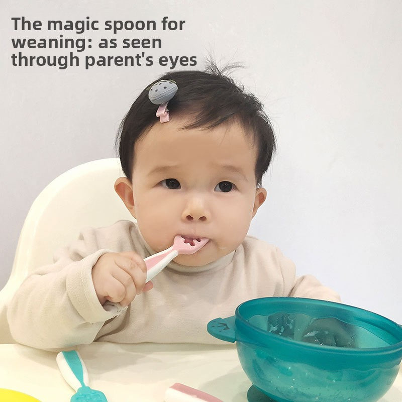 Soft Silicone Baby Feeding Spoon
