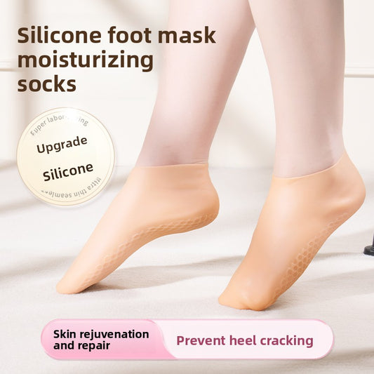 Soft Silicone Heel Protective Foot Cover Socks