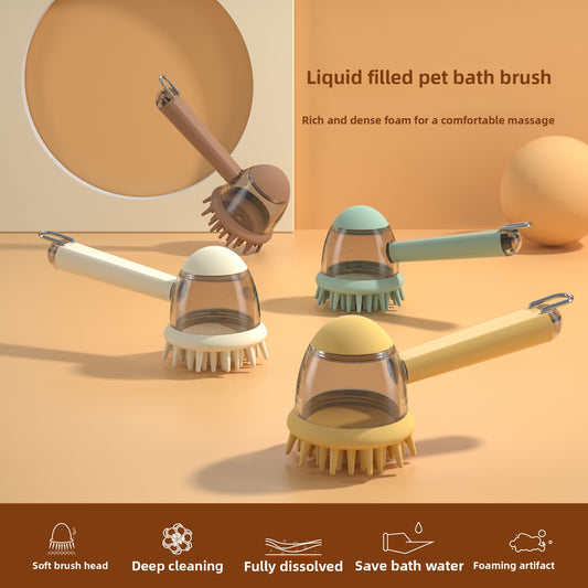 Soft Silicone Pet Massage and Bath Brush