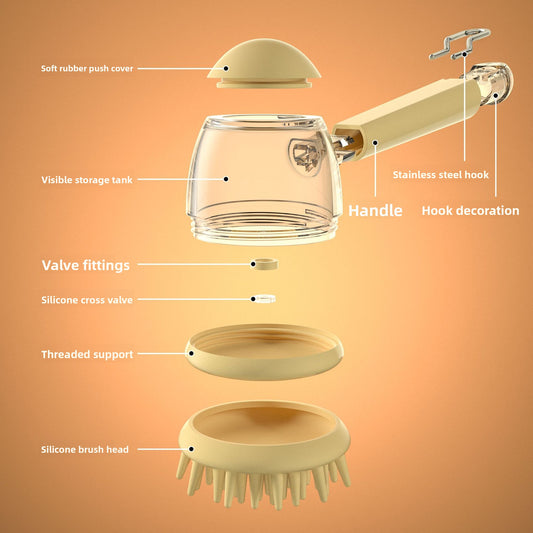 Soft Silicone Pet Massage and Bath Brush