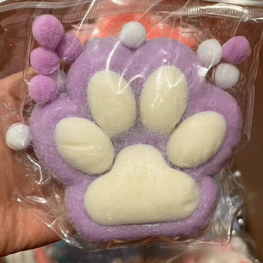 Soft Silicone Plush Cat Claw Sensory Stress Relief Toy
