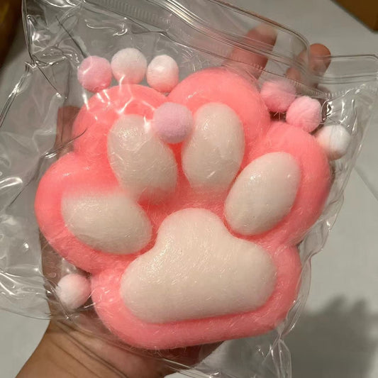 Soft Silicone Plush Cat Claw Sensory Stress Relief Toy