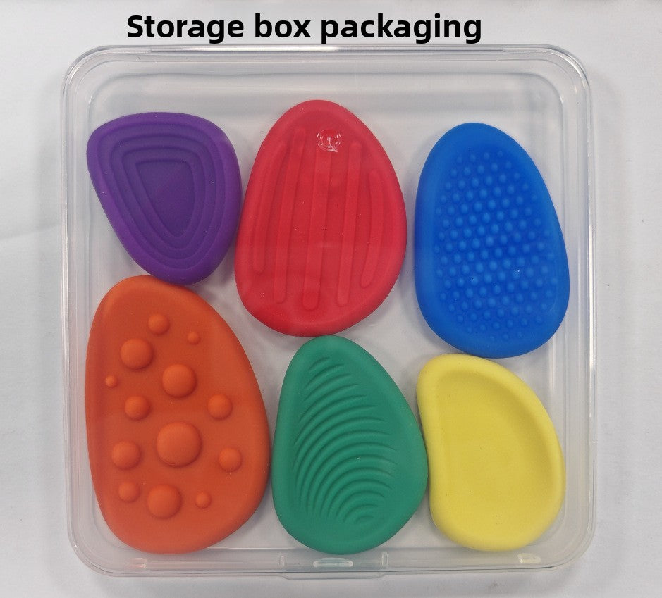 Soft Silicone Sensory Stones for Kids Stress Relief.