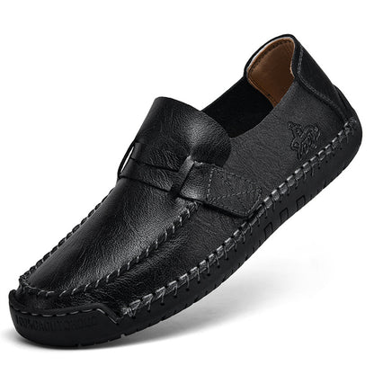 Soft-Soled Slip-On Casual Leather Shoes for Men